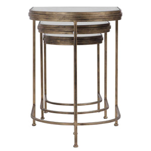 India Nesting Tables, Gold, S/3 - contemporary end table for sofas | Image 3 | InSTYLE Home & Rugs