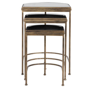 India Nesting Tables, Gold, S/3 - contemporary end table for sofas | Image 4 | InSTYLE Home & Rugs