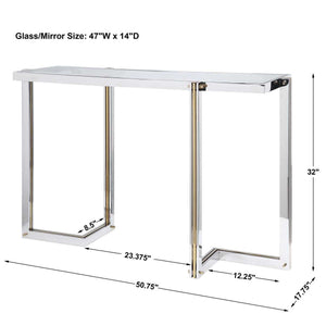 Locke Console Table - compact console for organizing entryway or hallway essentials | Image 8 | InSTYLE Home & Rugs