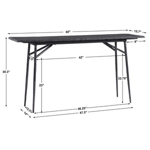 Kaduna Console Table, 2 Cartons - compact console for organizing entryway or hallway essentials | Image 8 | InSTYLE Home & Rugs