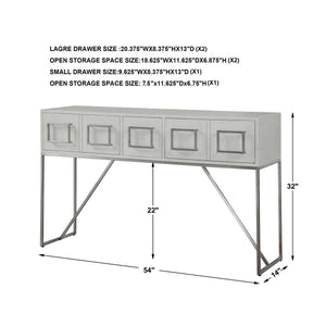 Abaya Console Table - compact console for organizing entryway or hallway essentials | Image 8 | InSTYLE Home & Rugs