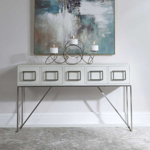 Abaya Console Table - compact console for organizing entryway or hallway essentials | Image 3 | InSTYLE Home & Rugs