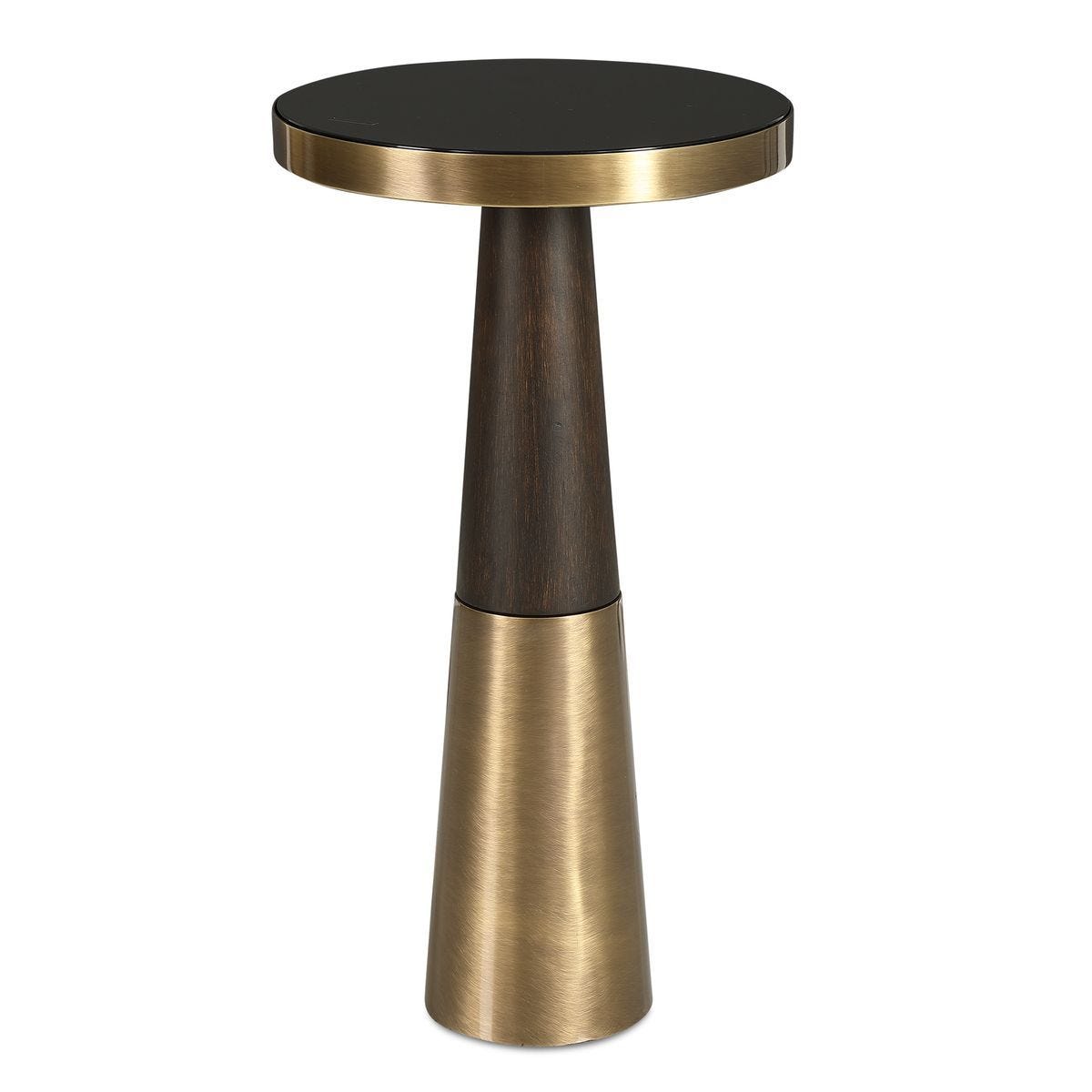 Fortier Accent Table, Espresso - functional accent table with unique design for any room | Image 2 | InSTYLE Home & Rugs