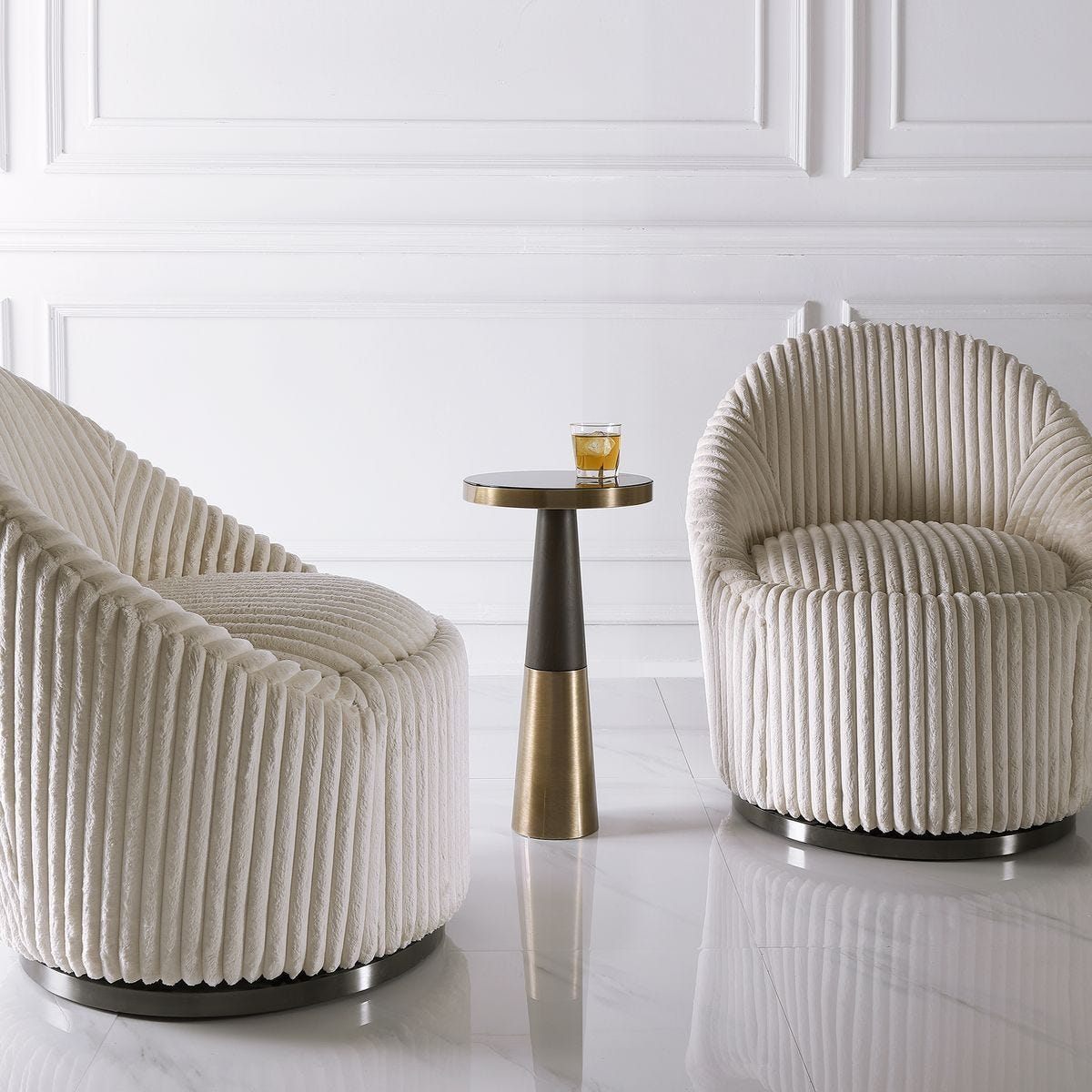 Fortier Accent Table, Espresso - functional accent table with unique design for any room | Image 1 | InSTYLE Home & Rugs