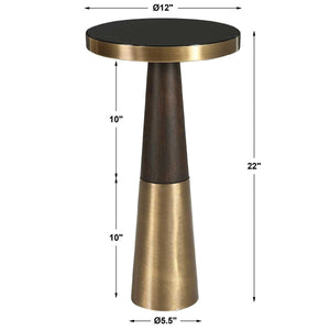 Fortier Accent Table, Espresso - functional accent table with unique design for any room | Image 5 | InSTYLE Home & Rugs