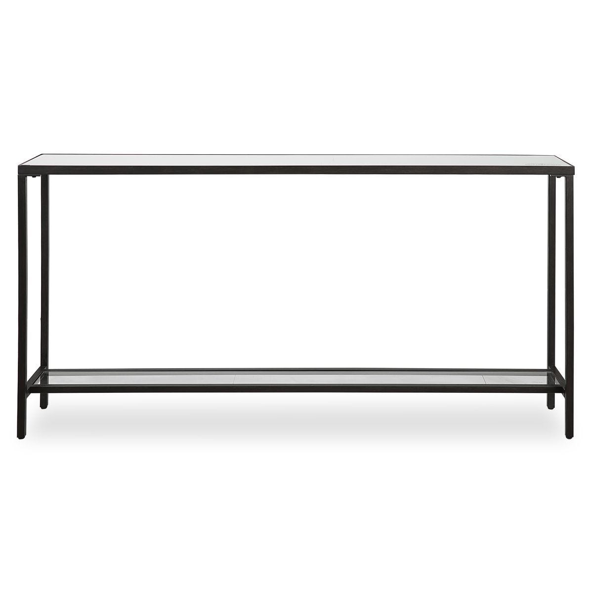 Hayley Console Table, Black - compact console for organizing entryway or hallway essentials | Image 2 | InSTYLE Home & Rugs