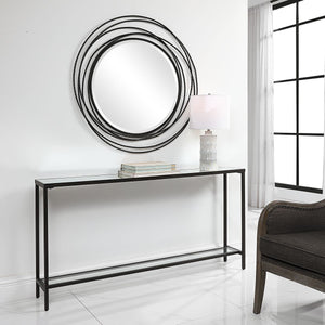 Hayley Console Table, Black - compact console for organizing entryway or hallway essentials | Image 7 | InSTYLE Home & Rugs