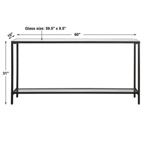 Hayley Console Table, Black - compact console for organizing entryway or hallway essentials | Image 8 | InSTYLE Home & Rugs
