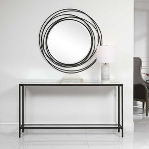 Hayley Console Table, Black - compact console for organizing entryway or hallway essentials | Image 4 | InSTYLE Home & Rugs