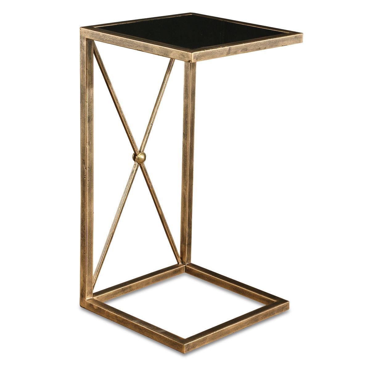 Zafina Side Table - chic accent table for contemporary home interiors | Image 2 | InSTYLE Home & Rugs