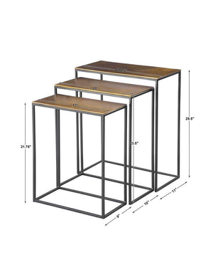 Coreene Nesting Tables, Gold, S/3 - accent tables for living rooms | Image 6 | InSTYLE Home & Rugs