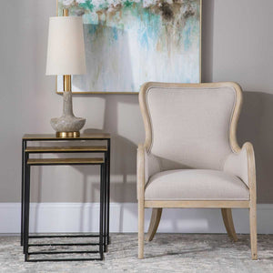 Coreene Nesting Tables, Gold, S/3 - accent tables for living rooms | Image 1 | InSTYLE Home & Rugs