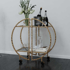 Zelina Bar Cart - compact bar cart for small spaces and home entertainment | Image 4 | InSTYLE Home & Rugs