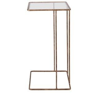 Cadmus Accent Table, Gold - small accent table with storage for a clutter-free space | Image 3 | InSTYLE Home & Rugs