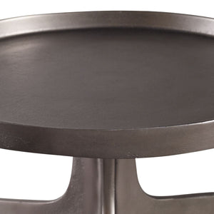 Kenna Accent Table, Nickel - chic accent table for contemporary home interiors | Image 3 | InSTYLE Home & Rugs