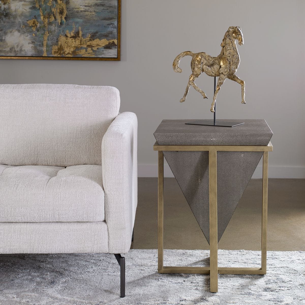 Bertrand Accent Table, Shagreen - functional accent table with unique design for any room | Image 1 | InSTYLE Home & Rugs