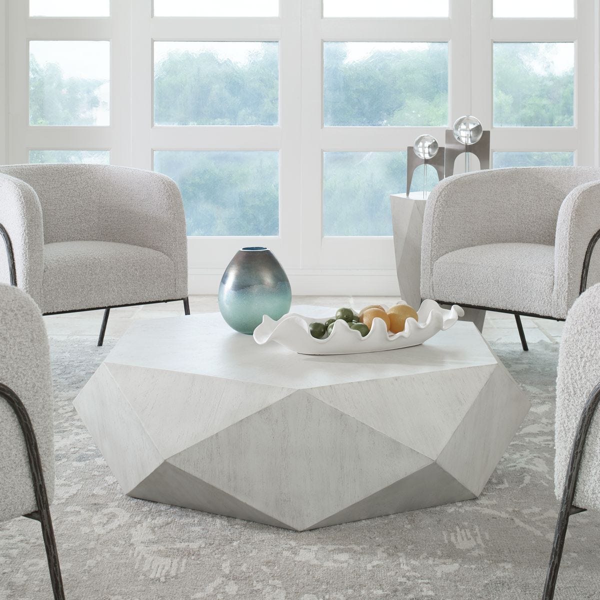 Volker Coffee Table, White - modern design for any room | Image 1 | InSTYLE Home & Rugs