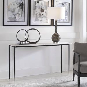 Nightfall Console Table, 2 Cartons - compact console for organizing entryway or hallway essentials | Image 6 | InSTYLE Home & Rugs