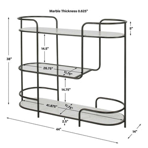 Trolley Bar Console, 2 Cartons - versatile console for stylish storage and display in any room | Image 7 | InSTYLE Home & Rugs