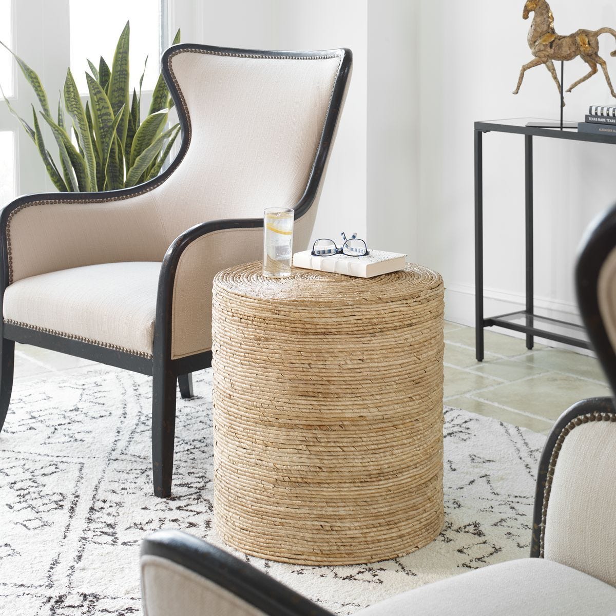 Rora Round Accent Table - functional accent table with unique design for any room | Image 1 | InSTYLE Home & Rugs