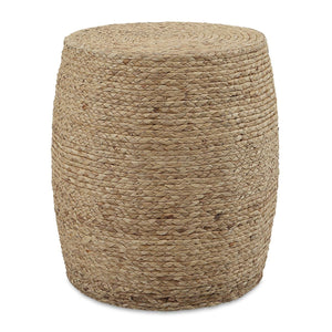 Resort Accent Stool, Natural - compact and stylish design | Image 2 | InSTYLE Home & Rugs
