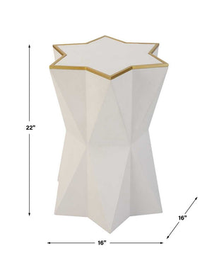 Capella Accent Table, White - chic accent table for contemporary home interiors | Image 6 | InSTYLE Home & Rugs