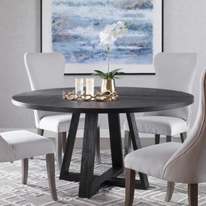 Gidran Dining Table, Black, 2 Cartons - stylish dining table for gatherings | Image 1 | InSTYLE Home & Rugs