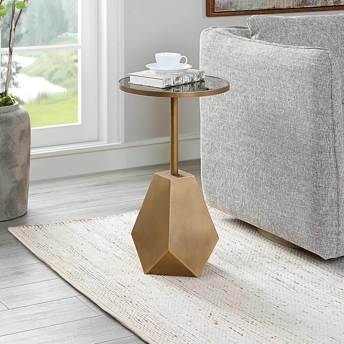 Comet Accent Table - small accent table with storage for a clutter-free space | Image 1 | InSTYLE Home & Rugs