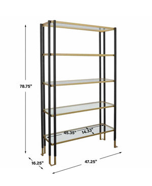 Kentmore Etagere, 2 Cartons - modern etagere for displaying decor and accessories | Image 6 | InSTYLE Home & Rugs