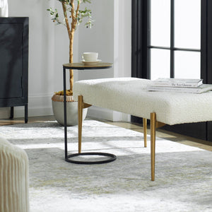 Brunei Accent Table, Gold - functional accent table with unique design for any room | Image 1 | InSTYLE Home & Rugs
