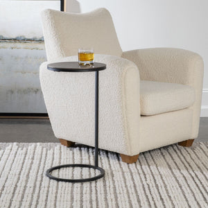 Brunei Accent Table, Nickel - chic accent table for contemporary home interiors | Image 5 | InSTYLE Home & Rugs