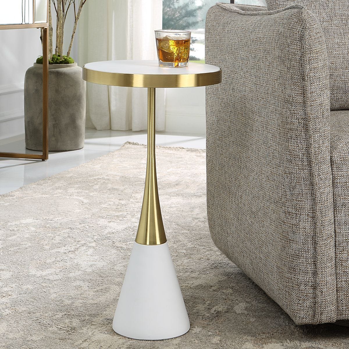 Apex Accent Table - small accent table with storage for a clutter-free space | Image 1 | InSTYLE Home & Rugs