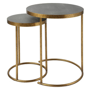 Aragon Nesting Tables, S/2, Gray - contemporary end table for sofas | Image 4 | InSTYLE Home & Rugs