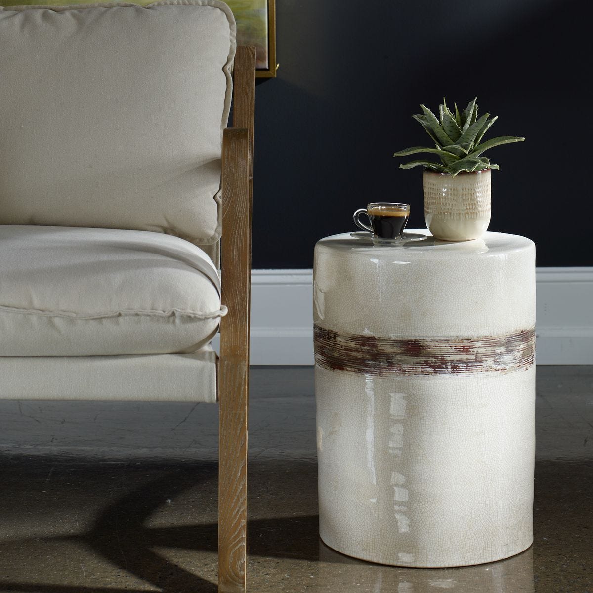 Comanche Garden Stool - durable outdoor stools for stylish patio seating | Image 1 | InSTYLE Home & Rugs