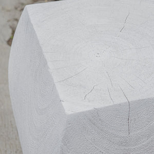 Grove Accent Stool, Ivory - perfect for small spaces | Image 4 | InSTYLE Home & Rugs