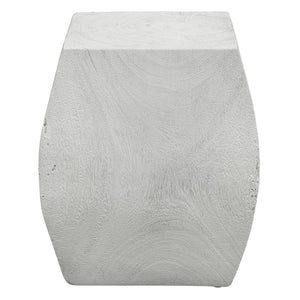 Grove Accent Stool, Ivory - perfect for small spaces | Image 3 | InSTYLE Home & Rugs