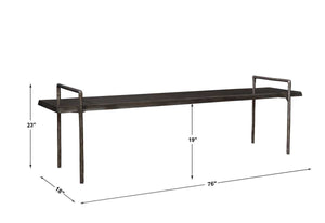 Chandos Bench - durable bench with modern style | Image 6 | InSTYLE Home & Rugs