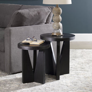 Nadette Nesting Tables, Espresso, S/2 - functional design with style | Image 1 | InSTYLE Home & Rugs