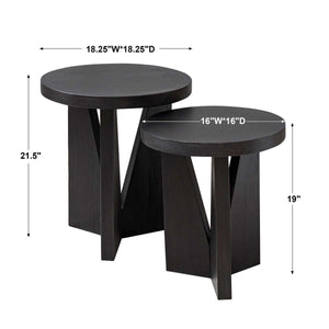 Nadette Nesting Tables, Espresso, S/2 - functional design with style | Image 8 | InSTYLE Home & Rugs