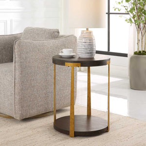 Palisade Side Table, Walnut - perfect for holding drinks, lamps, and other essentials | Image 1 | InSTYLE Home & Rugs