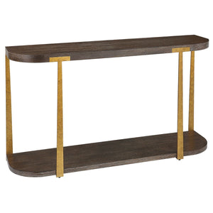 Palisade Console Table, Walnut - compact console for organizing entryway or hallway essentials | Image 3 | InSTYLE Home & Rugs
