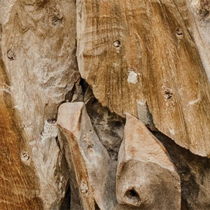 Teak Root Bunching Cube, Natural - accent tables for living rooms | Image 4 | InSTYLE Home & Rugs