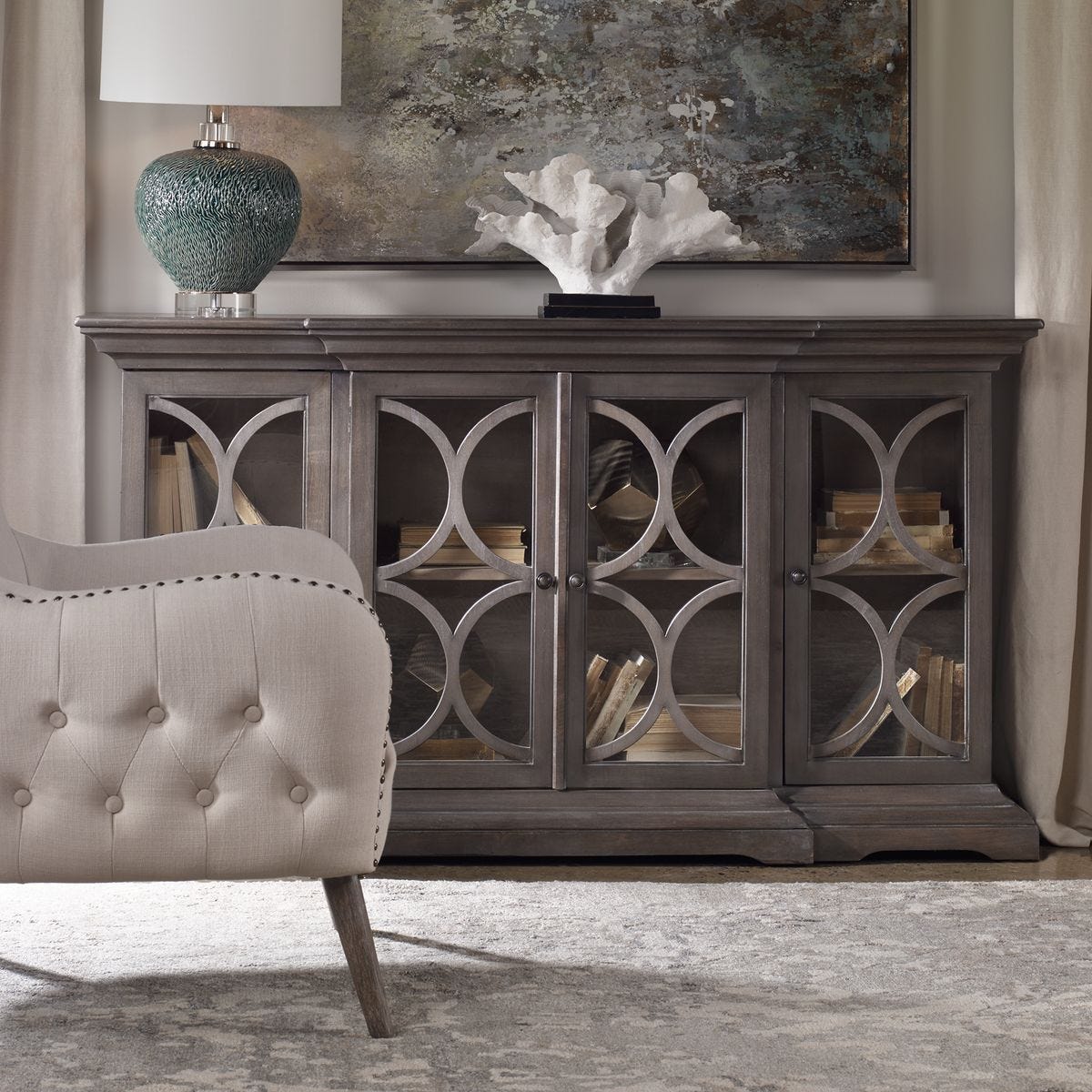 Belino 4 Door Cabinet - elegant cabinets for your bar | Image 1 | InSTYLE Home & Rugs
