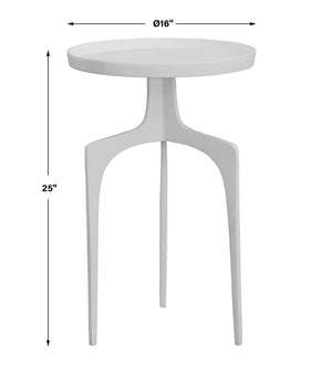 Kenna Accent Table, White - functional accent table with unique design for any room | Image 6 | InSTYLE Home & Rugs