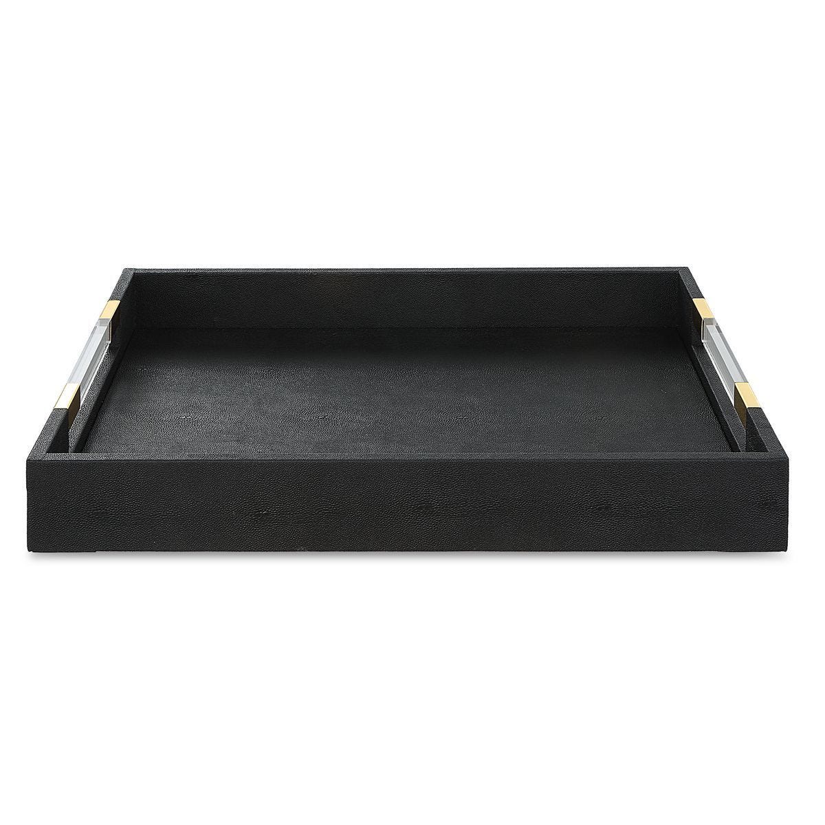 Wessex Tray, Black - stylish home accessories to complete your decor | Image 1 | InSTYLE Home & Rugs