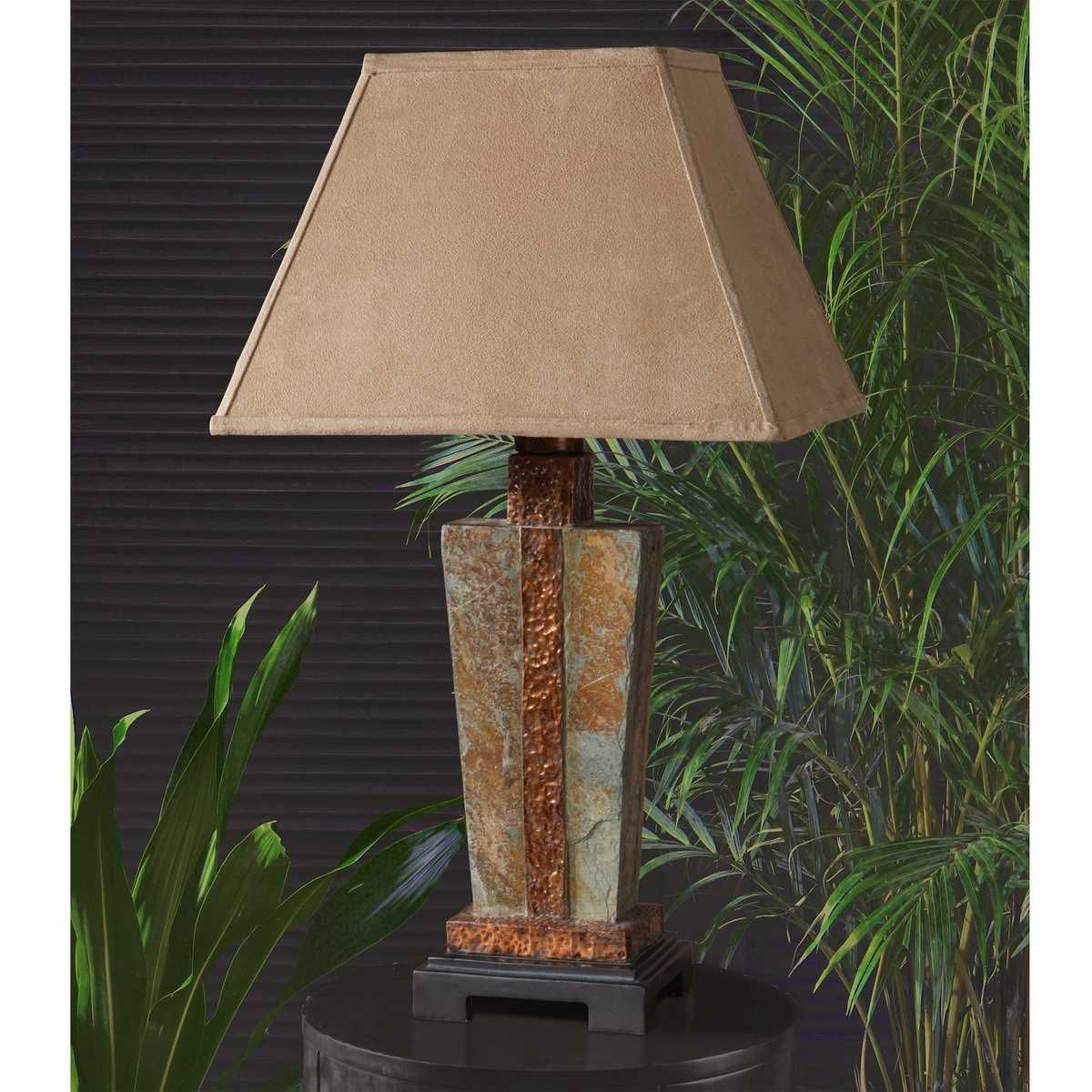 Slate Indoor-Outdoor Table Lamp - chic table lamp for any room | Image 1 | InSTYLE Home & Rugs