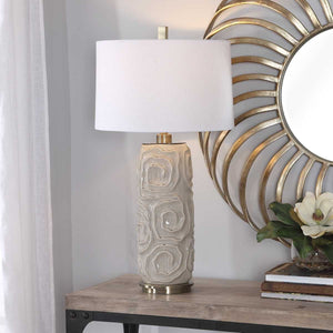 Zade Table Lamp, Gray - stylish lamp for bedside tables | Image 1 | InSTYLE Home & Rugs