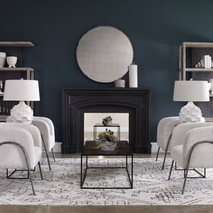 Guerina Table Lamp, White - perfect lighting for modern homes | Image 3 | InSTYLE Home & Rugs