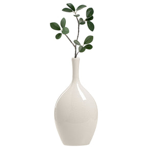 Lilo White Crackle Ceramic Vase - decorative vase for enhancing your home decor with vibrant colors | Image 3 | InSTYLE Home & Rugs