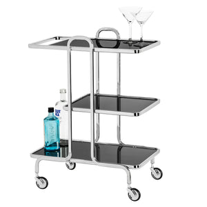 Rio Bar Cart - compact bar cart for small spaces and home entertainment | Image 3 | InSTYLE Home & Rugs